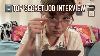 ASMR Interviewing You for Mystery Job personal attention soft spokenunintelligible whispers [upl. by Drucilla]