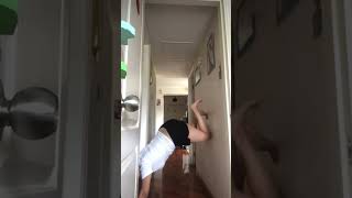 I DID FART TRYING TO DO HAND STAND 😆 🤣 😂 handstandworkout amazing [upl. by Enirol]