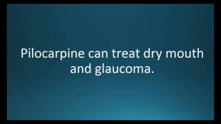 How to pronounce pilocarpine Isopto Carpine Memorizing Pharmacology Video Flashcard [upl. by Anaira]