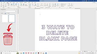 3 Easy Ways To Delete Unwanted Blank Pages in Microsoft Word 2007 2010 2016 2023 [upl. by Lorie87]