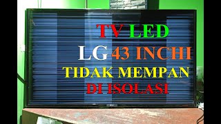 TV LED LG 43 INCHI Bergaris Vertikal dan Horisontal  Type 43LM5500PTA [upl. by Beitch]