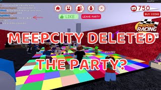 Roblox  Meepcity removed the parties… [upl. by Dearman464]