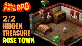 Rose Town All 2 Hidden Treasures Locations  Super Mario RPG [upl. by Borchert]