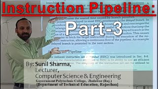 Instruction PipelinePart3  Handling of Branch Instructions  Computer System Organization [upl. by Reiche781]