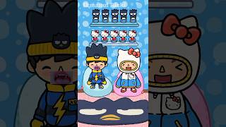 Badtz Maru And Hello Kitty Are Very Cute😘❤️💙 tocaboca tocalifeworld [upl. by Aiyn]