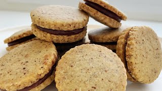 Amazing Hazelnut Chocolate Shortbread Cookies Recipe [upl. by Rebe]