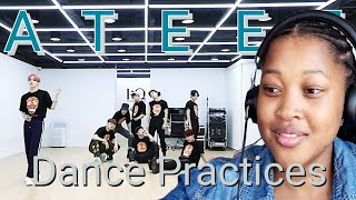 I Really Love This Song ATEEZ에이티즈 HALAHALA Say My Name amp THANXX Dance Practices Reaction [upl. by Analise541]