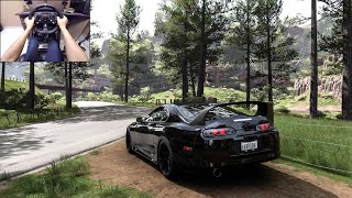 1200HP Toyota Supra MK4  Forza Horizon 5  Logitech g920 gameplay [upl. by Cherlyn729]