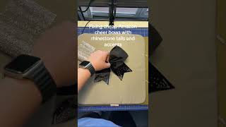 How To Enhance The Cheap Cheer Bows You Bought On Amazon With Rhinestone Tails [upl. by Gnov]