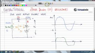 ElectroTutorial 430 Zener Diodo 07  Onda senoidal a cuadrada [upl. by Seibold960]