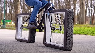 Ein Fahrrad mit viereckigen Rädern und andere verrückte Ideen die funktioniert haben [upl. by Leirrad606]