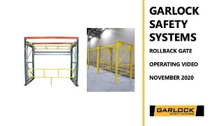 Garlock Safety Systems Rollback Mezzanine Gate [upl. by Beaufert182]