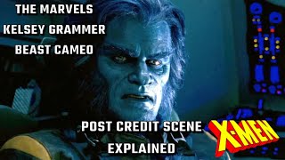 The Marvels Post Credit Scene Explained 2000 Xmen Kelsey Grammer Beast Cameo [upl. by Dranyar]