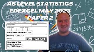 AS Level Statistics Edexcel May 2023 Paper 2 maths statistics edexcelmaths alevelmaths [upl. by Rianon444]