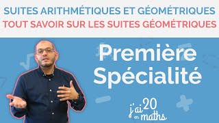 Tout savoir sur les suites géométriques  Première Spécialité Maths [upl. by Yblek]