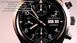 IWC Fliegerchronograph IW370603 Black Tritium Dial Caliber 7922 Day Date 39MM [upl. by Virge]