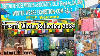 Tibetan Refugee woollen Market 2024 Winter Wears EXHIBITION  Jama Masjid [upl. by Asit396]