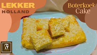 Boterkoek Cake Lekker Holland So Yummy  Easy Recipes Cake  Lets make at home [upl. by Nytsrik610]