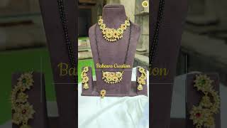 Pearl jewellery  Signature design of Bahawa Creation  Trending Bridal Jewelry short  7304659727 [upl. by Onitrof612]