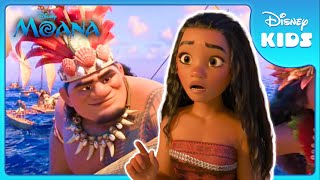 🌊 Moana  Movies in 60 Seconds  Disney Kids [upl. by Lavern439]