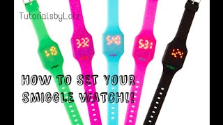 How to set the Date and Time on the NEW SMIGGLE WATCH [upl. by Agee]