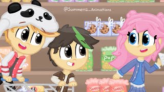 I drew one of my favorite Minecraft YouTuber Trio’s on a shopping adventure D [upl. by Abshier]