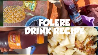 How to make Cameroon 🇨🇲 Folere drinkZobo drink [upl. by Ittak]