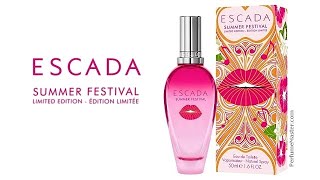 Escada Summer Festival New Fragrance [upl. by Anirec281]