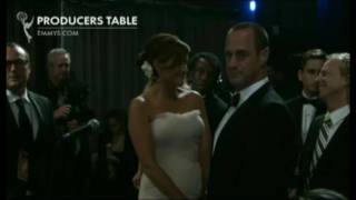 Christopher Meloni amp Mariska Hargitay Backstage  the Emmys 2010 [upl. by Nilved]