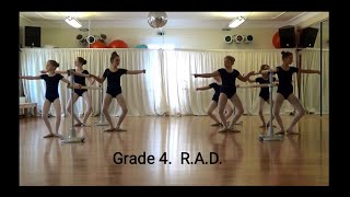 Grade 4 RAD Barre  all exercises  new [upl. by Ahsinrat]