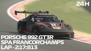 Iracing PORSCHE 992 GT3 R Spa Francorchamps 24H [upl. by Sevik]