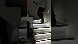 Grenite staircase disignTiles staircasenew modular staircaselight in steps 💕Krishnsmarble [upl. by Auohp]