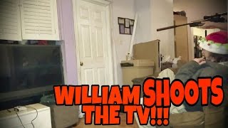 WILLIAM SHOOTS THE TV [upl. by Chandos278]