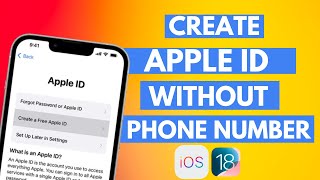 How To Create New Apple Id Without Number And Email Verification  iOS 18 [upl. by Selrhc]