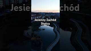 Jesienny zachód słońca 🌇 Os Projektant rzeszów stolicainnowacji 4k 60fps dji mini4pro drone [upl. by Adne579]