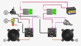 Wiring diagram electric fan basic tutorial [upl. by Healy]