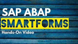 SMARTFORMS Creation in SAP ABAP  SAP ABAP Online Training [upl. by Coates]