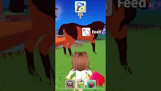 HOW TO TAME A HORSE WITH FOOD IN HORSE LIFE ROBLOX 🐎 robloxshorts horselife robloxgames [upl. by Latif292]