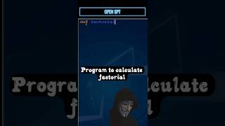 Python Factorial Calculator 😎😎shorts [upl. by Ennairoc]