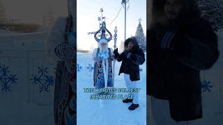 Worlds Coldest Inhabited Place 🌍🥶 oymyakon oymyakonrussia russia gujarati indianinrussia [upl. by Ahsetra]