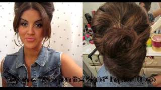 TUTORiAL Beyonce quotWho Run the Worldquot Inspired Updo  Bloopers [upl. by Zetnahs]