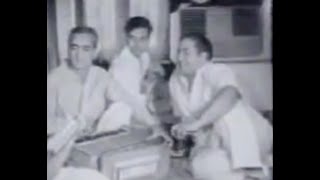 Mohd Rafi  Live Video of Studio Recording [upl. by Ahker]