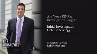 FINRA Investigations 101 Investigation Process amp Defense [upl. by Onder]