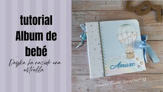 TUTORIAL como hacer album scrapbook para BEBE Tips  Dayka 3 [upl. by Aggappera]