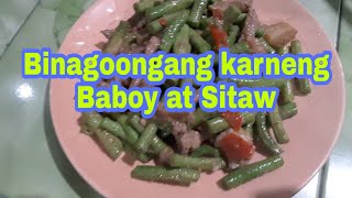 Thai VersionquotBinagoongang karneng Baboy at SitawquotThaiFil daughter Eunice [upl. by Soane251]