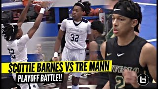 Tre Mann vs Scottie Barnes BATTLE IT OUT In Playoffs Future NBA Pros FACE OFF [upl. by Lehpar]