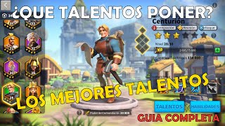 LA GUIA MAS COMPLETA Y EFECTIVA DE TALENTOS DE CENTURION  RECOLECTOR RISE OF KINGDOMS  ESPAÑOL [upl. by Heiner109]