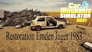 Restoration Emden Jager 1983  Car Mechanic Simulator 2021 [upl. by Mosora542]