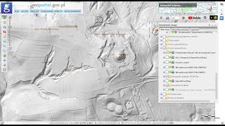 Mapy Lidar za darmo  rzeźby terenu geoportal [upl. by Dustie]