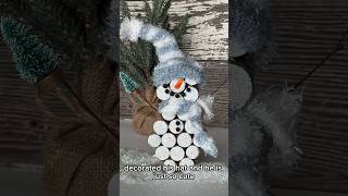 DIY Wine Cork Snowman ⛄️❄️ WineCorkSnowman Snowman DIYSnowman SamDesignsCrafts [upl. by Saltsman]